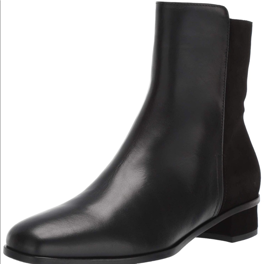 Black suede/leather Aquatalia weatherproof bootie